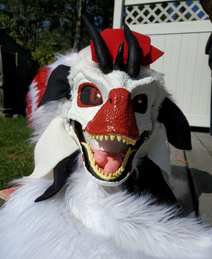 Dino mask fursuit head
